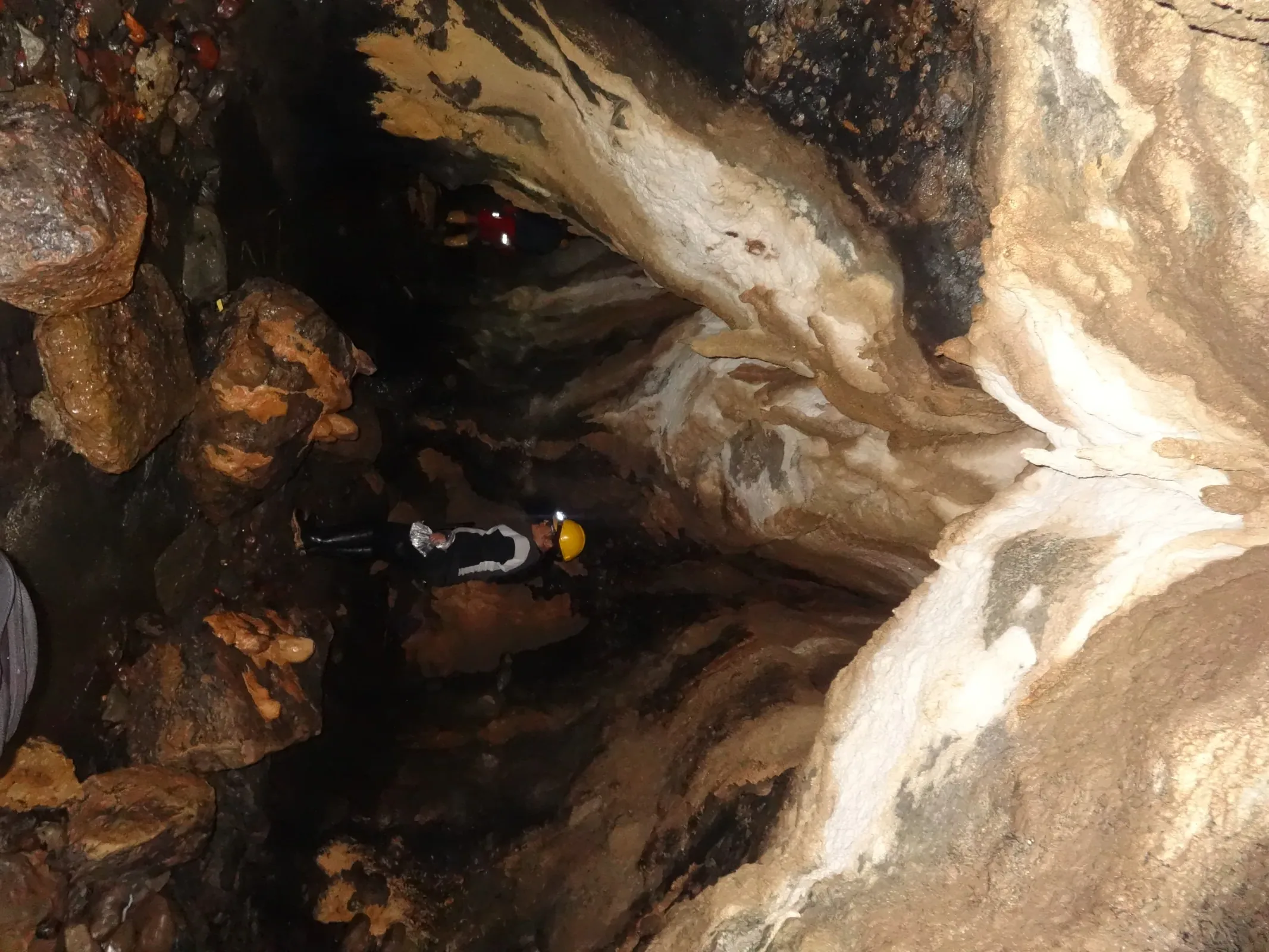 Inside a cave in the Ecuadorian Amazon